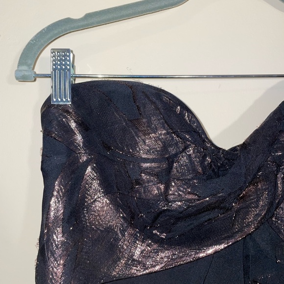 NICOLE MILLER COLLECTION BLACK SILK CHIFFON Mini dress - Picture 5 of 16